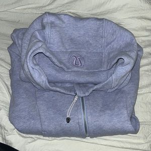Lululemon light purple scuba full zip hoodie size 10